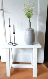 Bankje wit hout 60cm