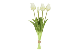 Bosje witte tulpen real touch
