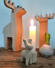 Kandelaar rendier beige