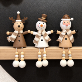 Kerstfiguur van hout rendier – Sfeervolle kerstdecoratie
