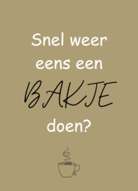 Kaart 'Bakje doen'
