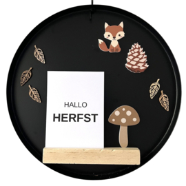 Magneetbord dienblad zwart 31,5cm