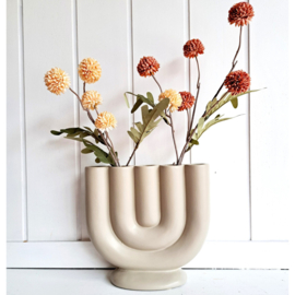 Vaas beige met 5 openingen
