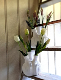 Tulpenvaas wit 21 cm