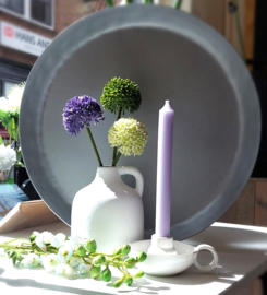 Kunstbloem Allium wit