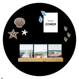 Magnetisch Tegeltje Strand – 9 x 5 x 9,5 cm – Forex – Voor Magneetbord