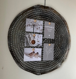 Magneetbord antiek zwart 58cm