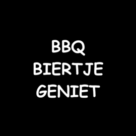 Tuinposter BBQ Biertje Geniet 30 x 30cm