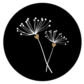 Magneet cirkel Paardenbloemen