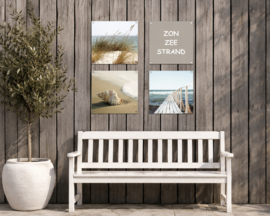 Tuinposter schelp 30 x 30cm
