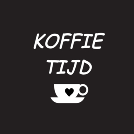 Tegeltje koffietijd 10 cm