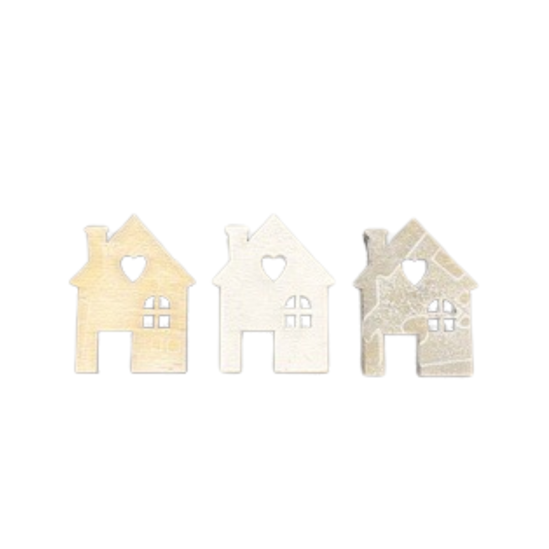 Huisjes 3 stuks