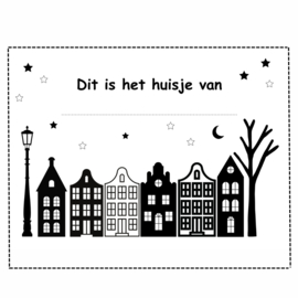 Poster 'Dit is het huisje van...'