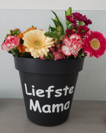 Bloempot Liefste mama 25 cm