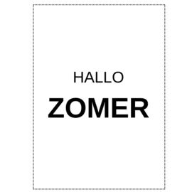 Kaart Hallo Zomer