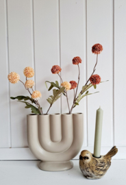 Vaas beige met 5 openingen