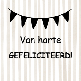 Tegeltje "Van Harte Gefeliciteerd"