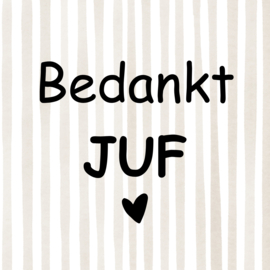 Tegeltje "Bedankt Juf"