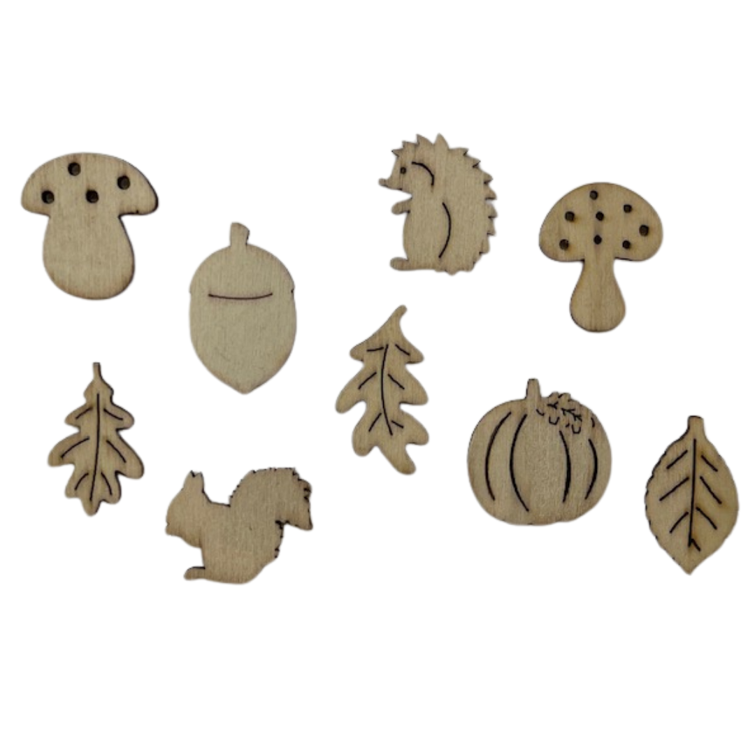 Herfstfiguren 9 stuks
