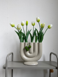 Bosje witte tulpen real touch