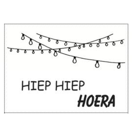 Kaart hiep hiep hoera