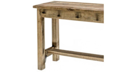 Oud Houten Bankje van Gerecycled Hout – 180x28x45 cm
