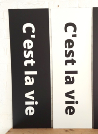 Plaat C'est la vie zwart wit