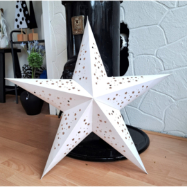 XL Kerstster 3D wit 70cm