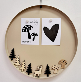 Magneet kerstboom 7 cm
