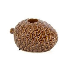Kandelaar Dennenappel Bruin – Keramiek – 11,5 cm