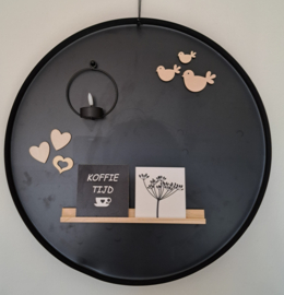 Tegeltje koffietijd 10 cm