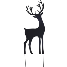 Rendier metaal zwart 40cm