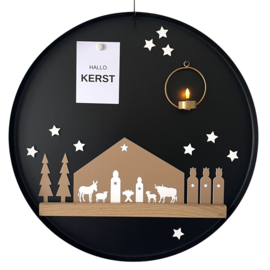 3 Koningen bruin/wit – magnetische kerstdecoratie
