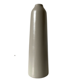 Unieke aardewerken vaas 30cm - beige