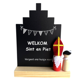 Huisje Sinterklaas zwart wit – sfeervolle decoratie voor Sinterklaas