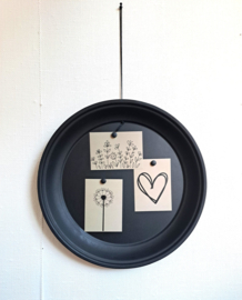 Magneetbord dienblad zwart 45cm