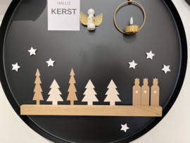 Kerstboom beige – magnetische kerstdecoratie