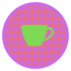 Magneet cirkel Kopje groen