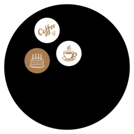 Magnet Kaffeetasse rund 12 cm