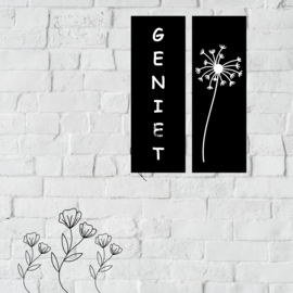 Tuinposter Berenklauw zwart 30 x 90cm