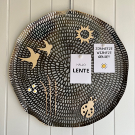 Magneetbord antiek zwart 58cm