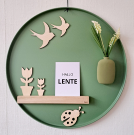 Magneetbord dienblad groen 50 cm