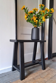 Bankje zwart hout 60cm
