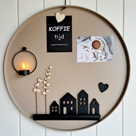 Magneetbord dienblad taupe 50 cm NIEUWE VOORRAAD in juli