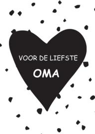 Kaart voor de liefste Oma