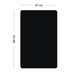 Magneetbord rechthoek zwart M