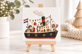 Tegeltje "Stoomboot Sinterklaas"