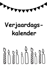 Verjaardagskalender beige