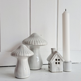 Paddenstoel wit 8,6cm