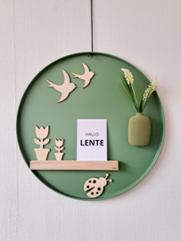 Magneetbord dienblad groen 50 cm